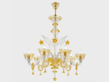 GOLD GIOVE - Murano glass chandelier by Sogni Di Cristallo - view 2